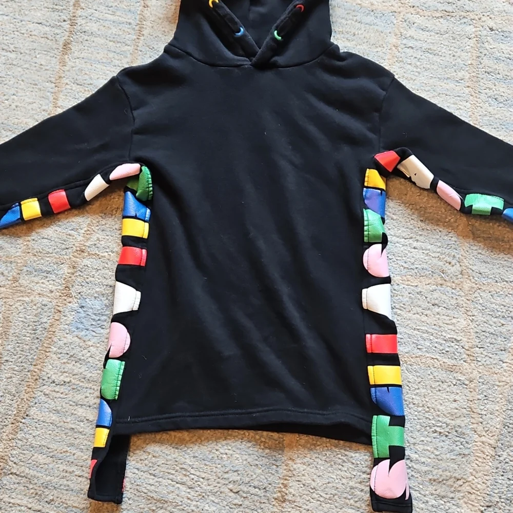 Stella McCartney Kids STELLA LOGO Sweater Dress Black Size 3 - Picture 3 of 12